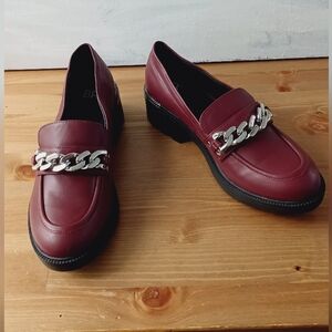 BP. Benni Chain Loafer Women Size 8M Color Burgundy